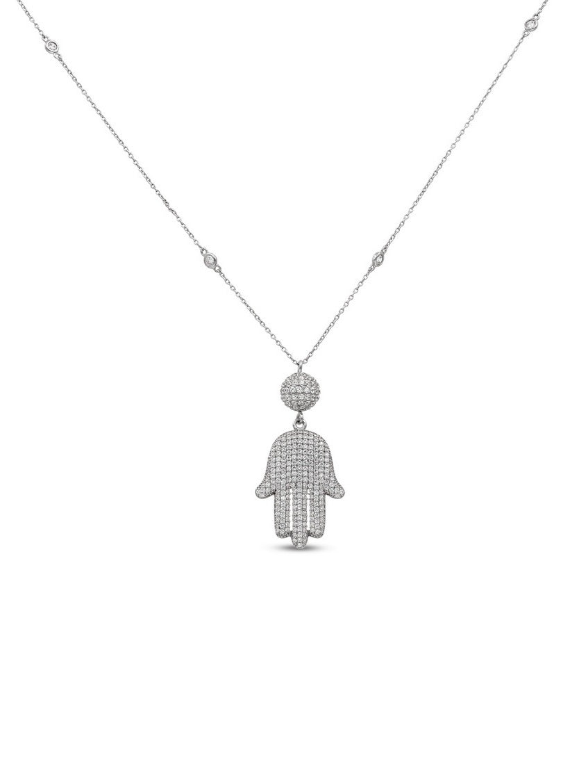 925 Sterling Silver Hamsa Necklaces