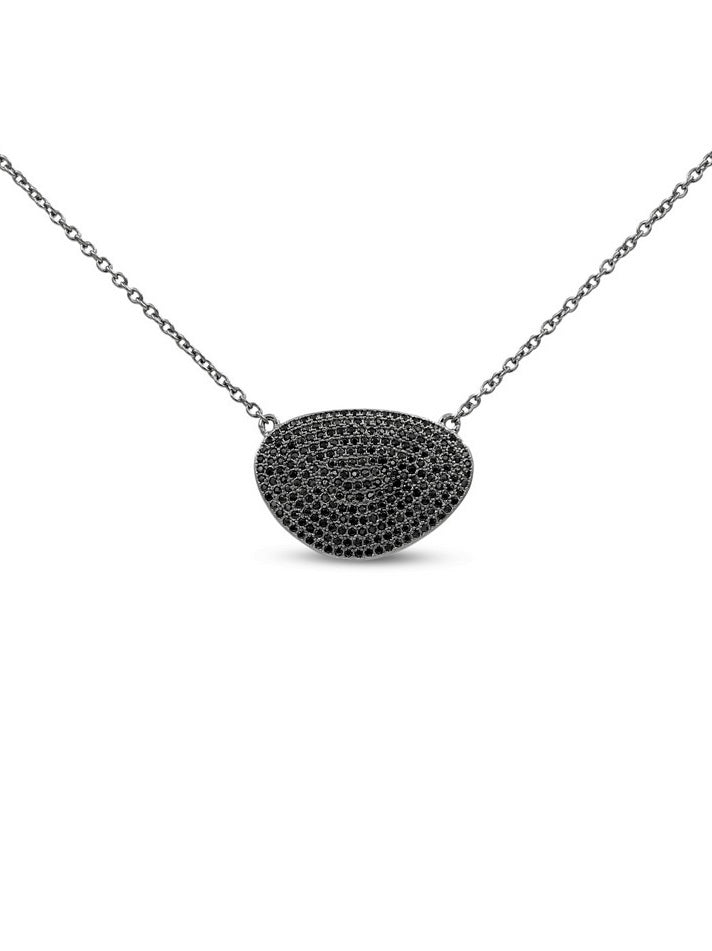 925 Silver Pave CZ Necklaces