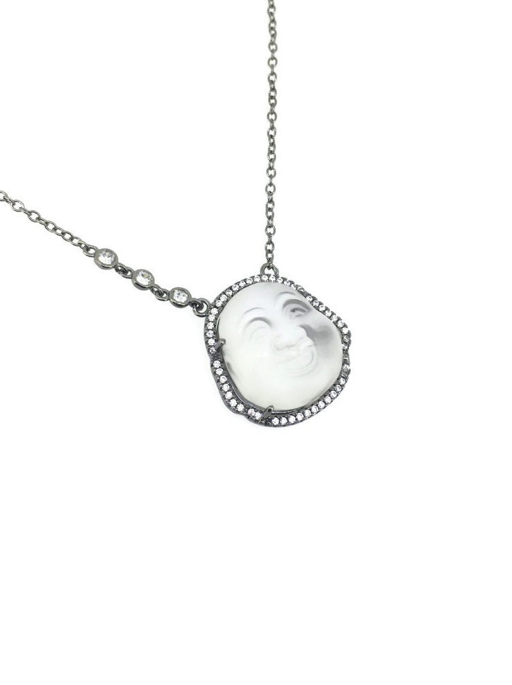 925 Silver Smiley Face Necklaces