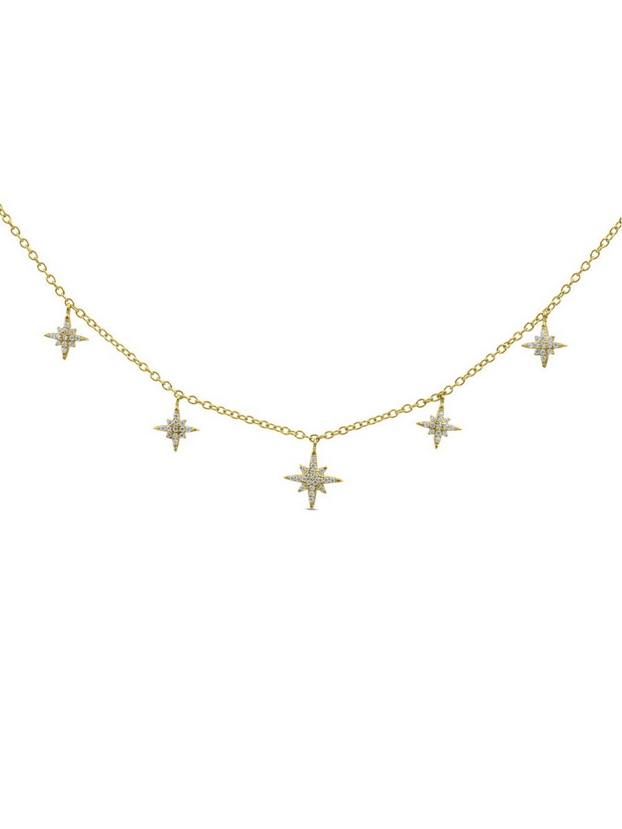 925 Sterling Silver Star Necklace