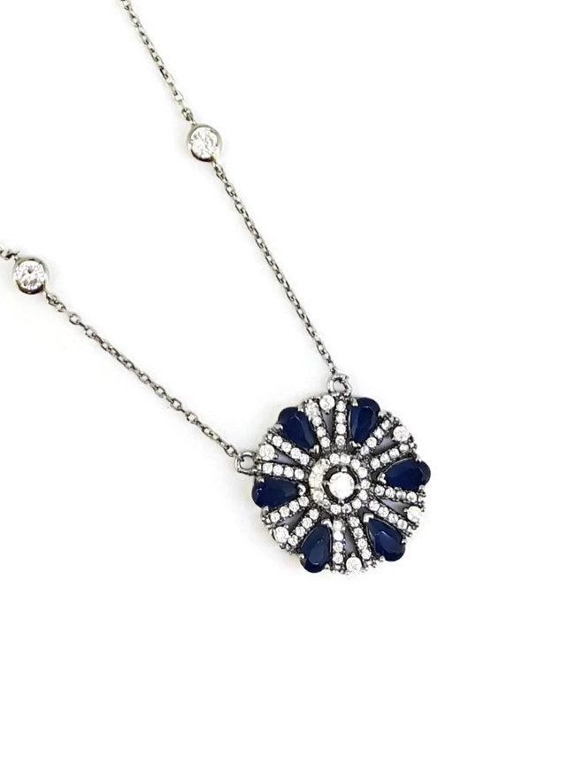 925 Sterling Silver CZ Necklace