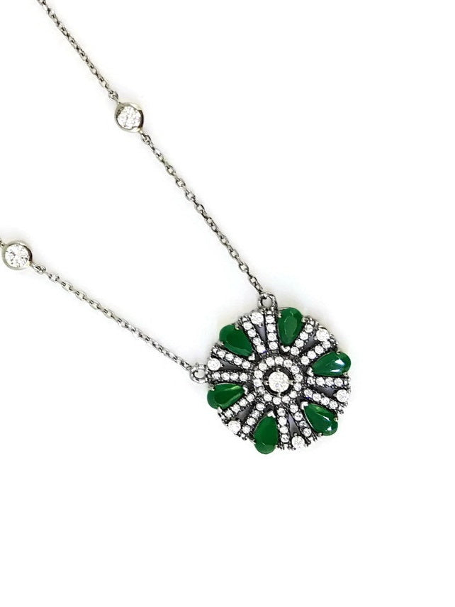 925 Sterling Silver CZ Necklace