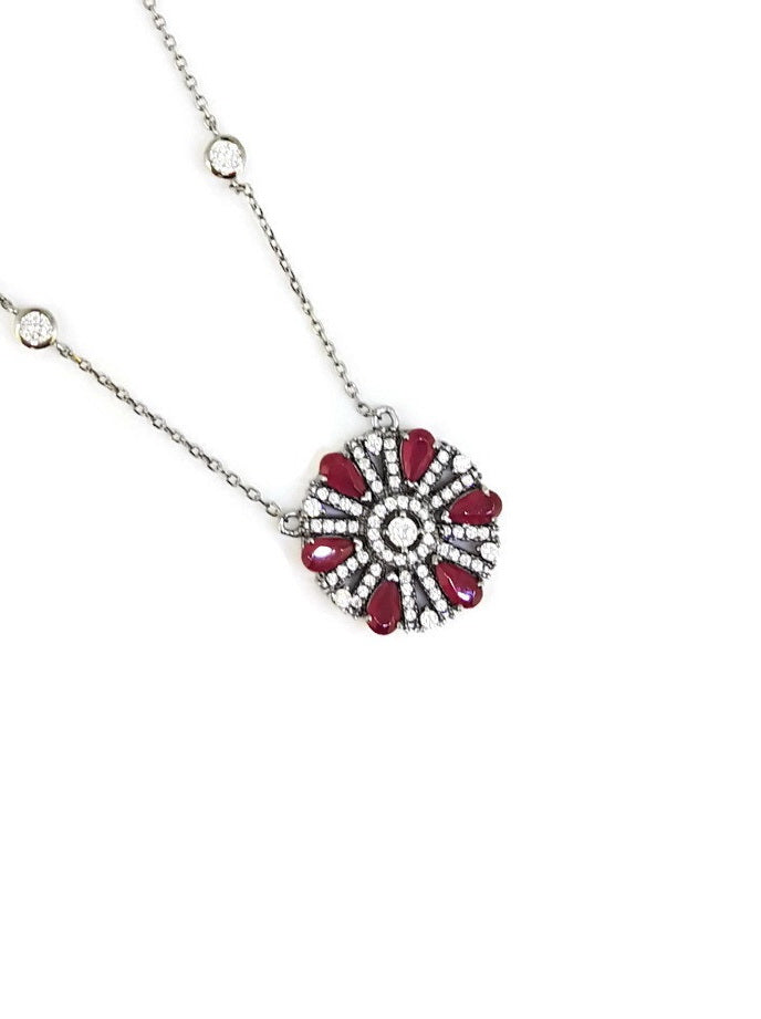 925 Sterling Silver CZ Necklace