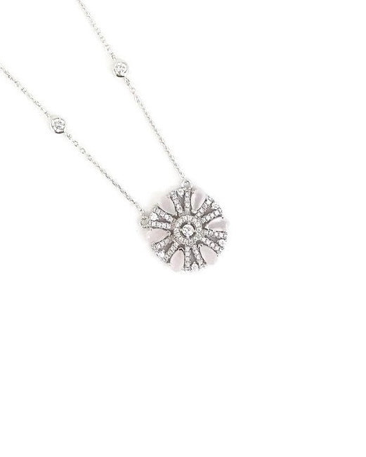 925 Sterling Silver CZ Necklace