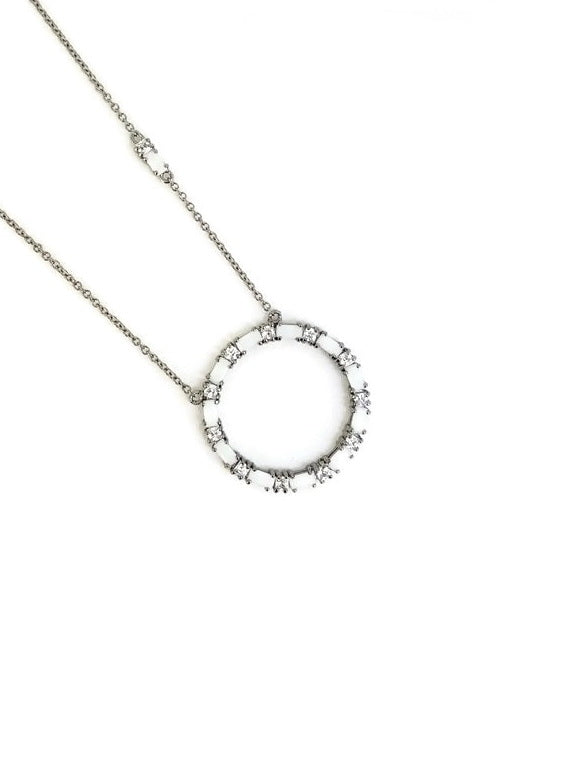 925 Sterling Silver CZ Necklace