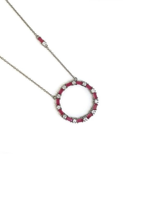 925 Sterling Silver CZ Necklace