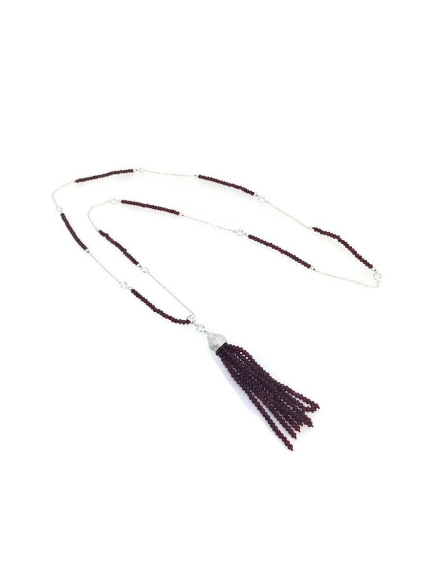 925 Sterling Silver Tassel Necklaces