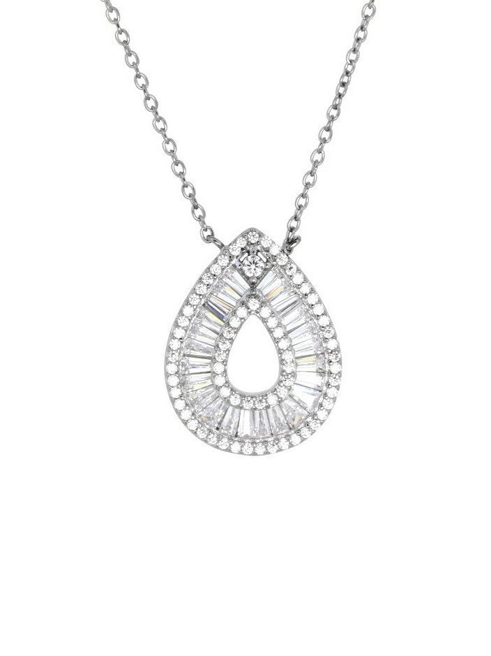 925 Sterling Silver CZ Necklace