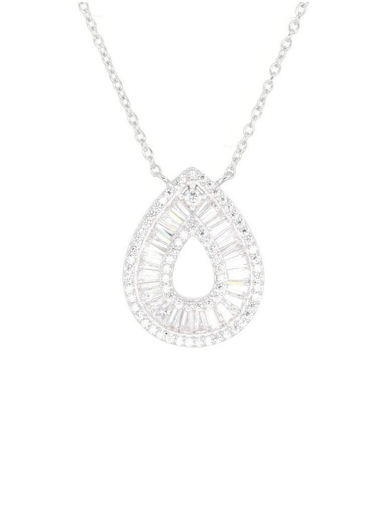 925 Sterling Silver CZ Necklace