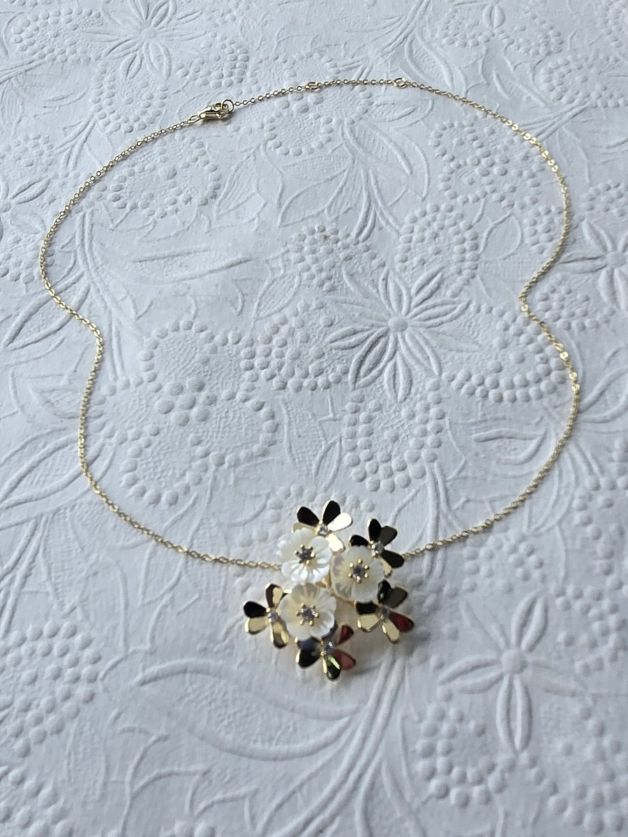 925 Sterling Silver MOP Exquisite Clover Necklaces