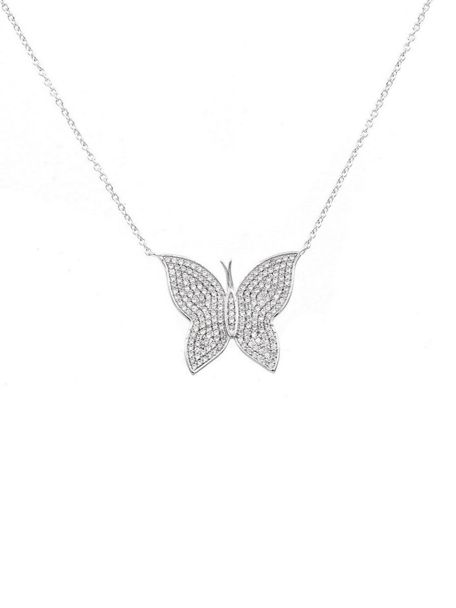 925 Sterling Silver Butterfly Necklaces