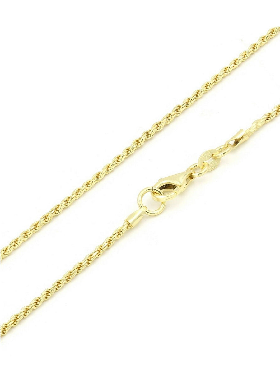 925 Sterling Silver Rope Chain Necklaces