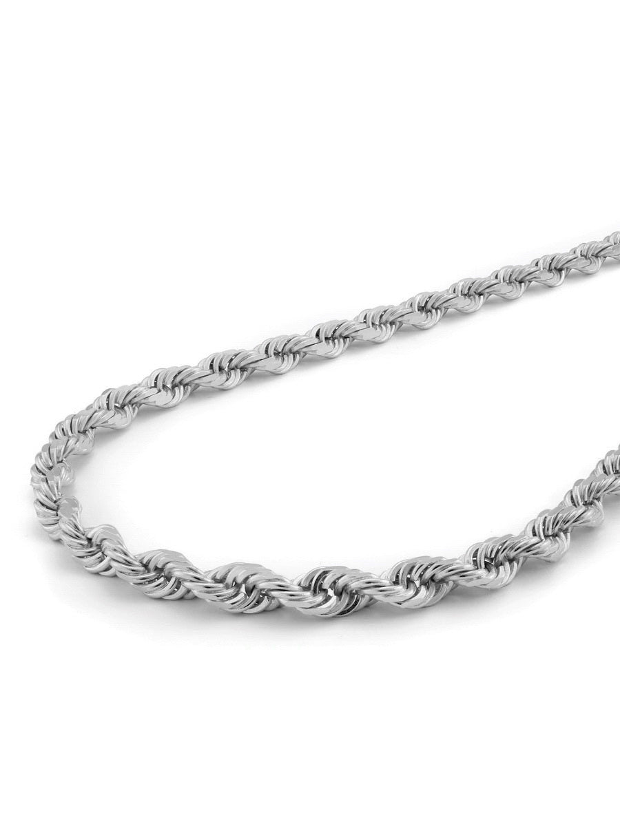 925 Sterling Silver Rope Chain Necklaces