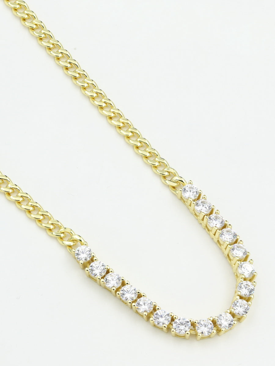 925 Silver Cuban Link Choker Necklace