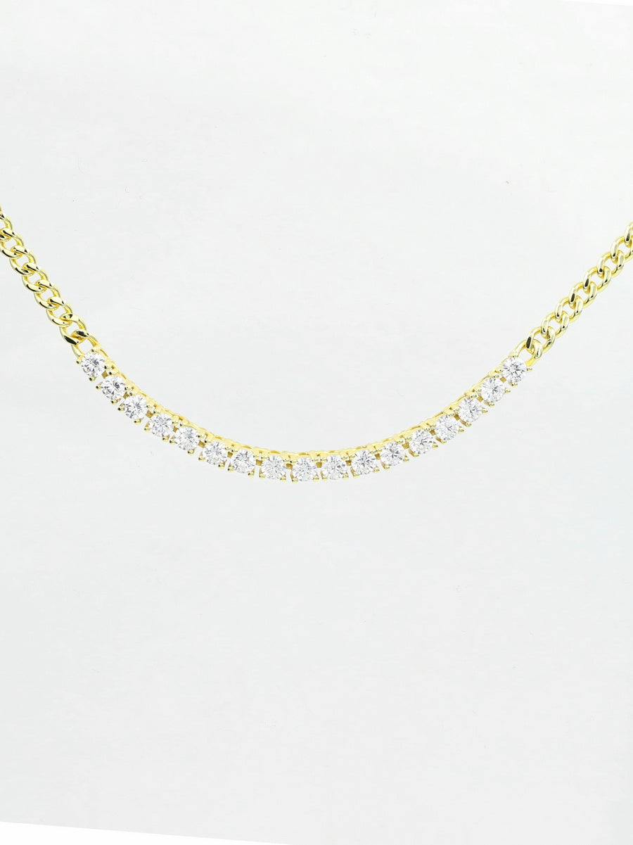 925 Silver Cuban Link Choker Necklace