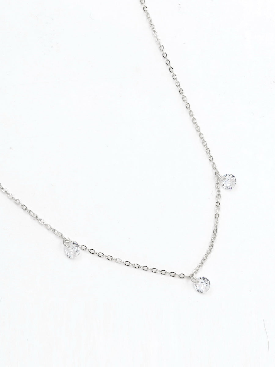 925 Sterling Silver CZ Necklaces