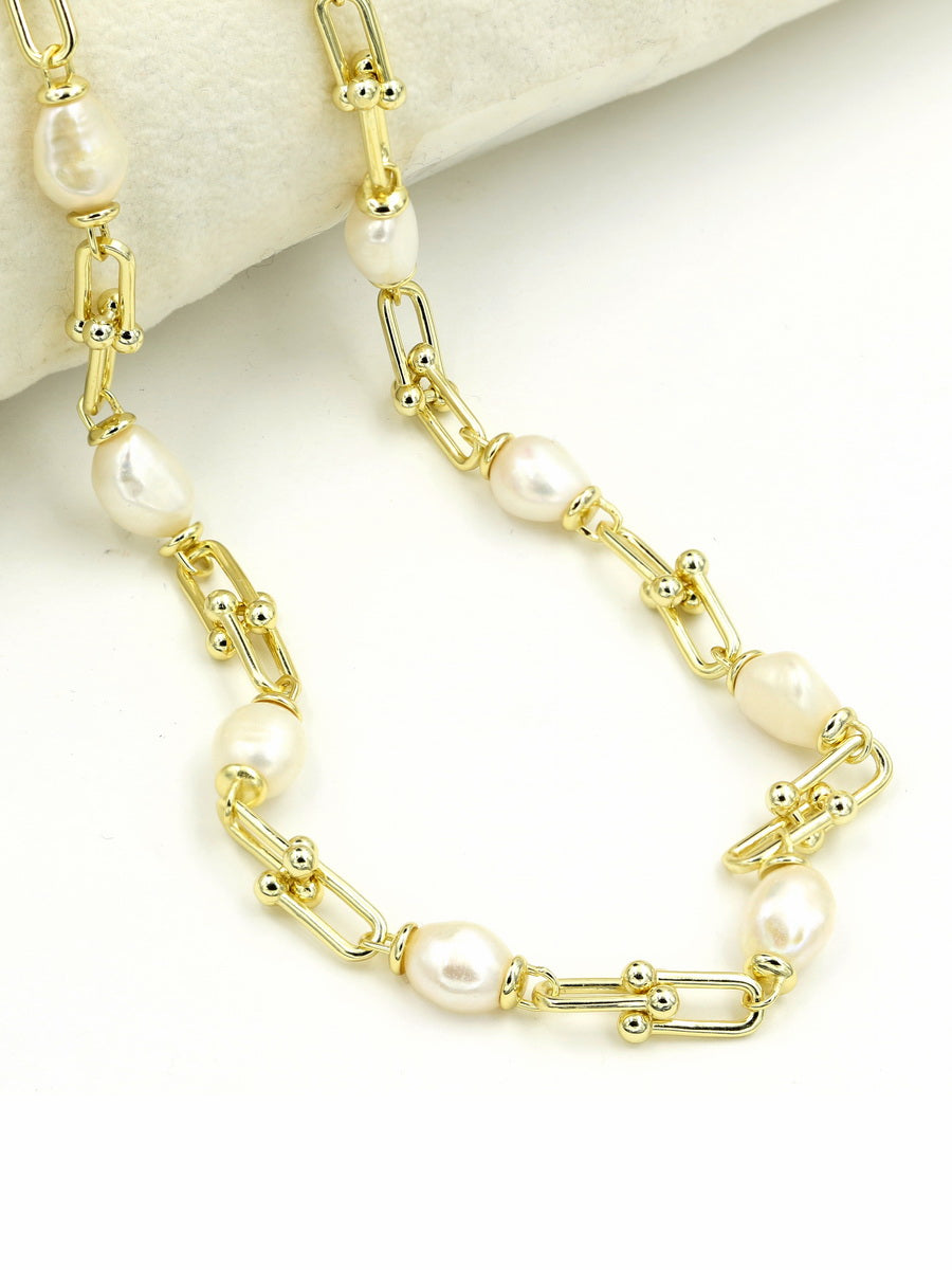 925 Sterling Silver Fresh Water Pearls Necklace