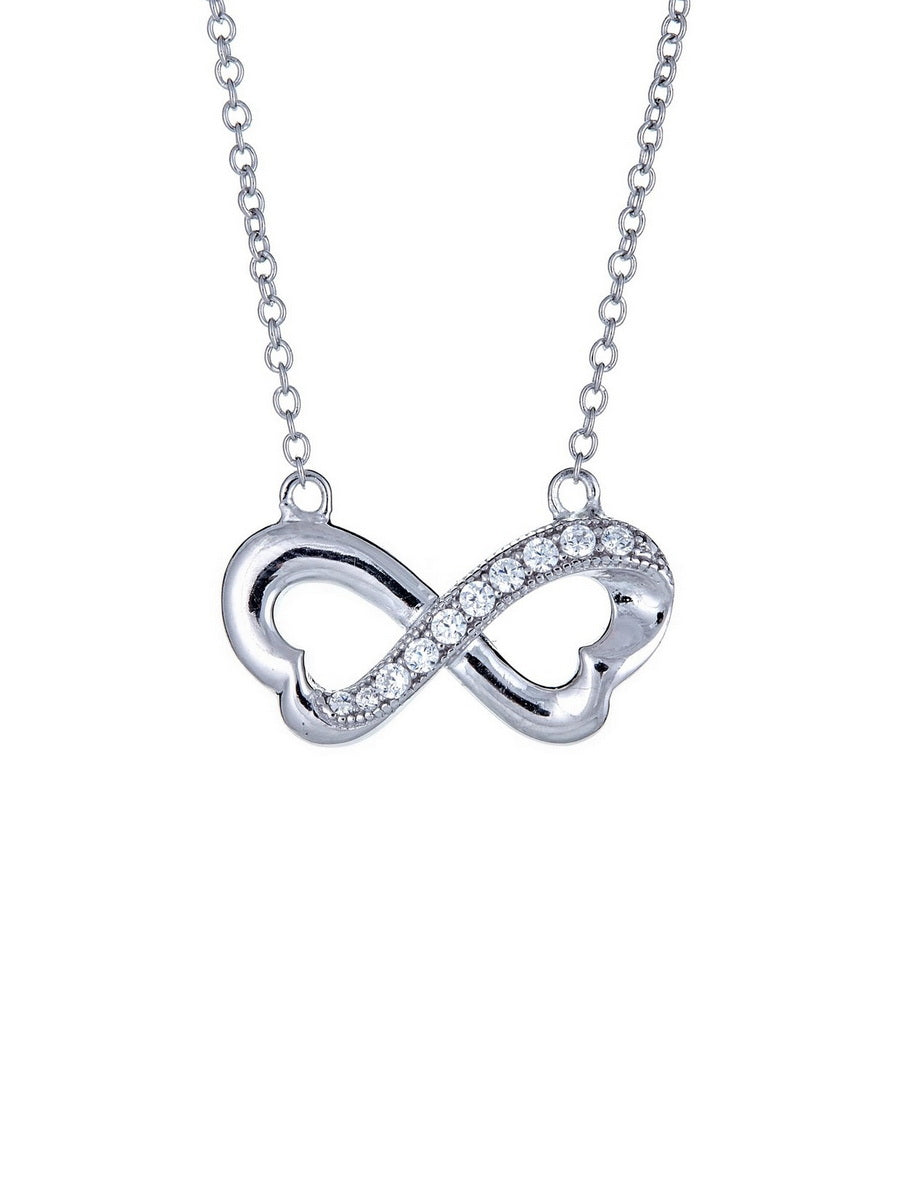 925 Silver CZ Infinite Necklace