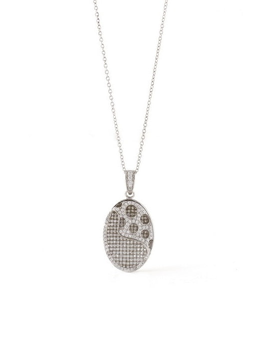 925 Sterling Silver CZ Pave Pendant