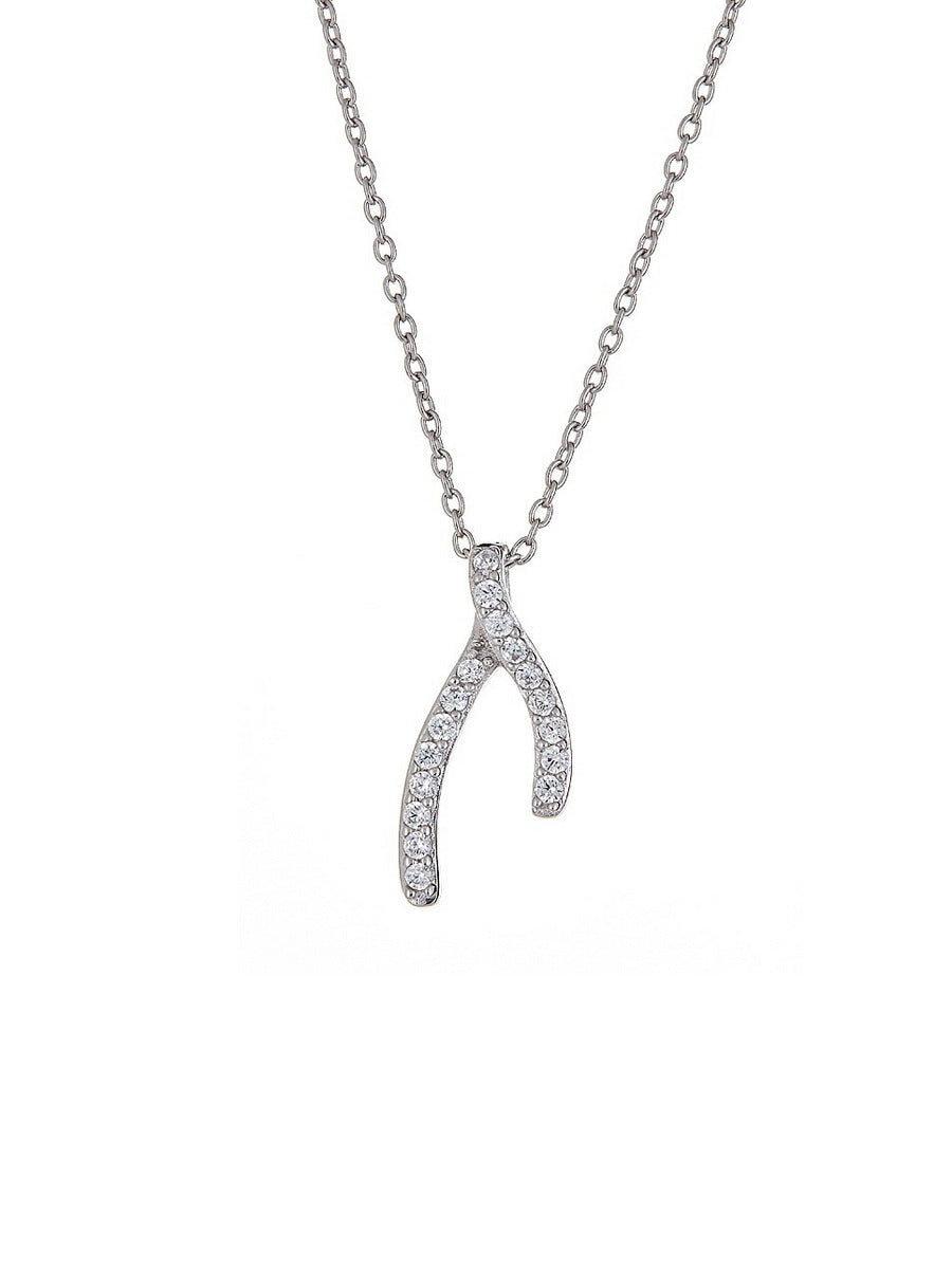 925 Silver Wish Bone Necklace