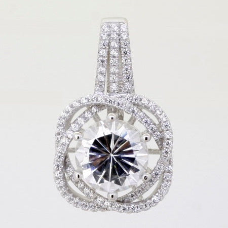 925 Sterling Silver CZ Pendant