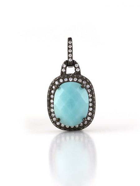 925 Sterling Silver Natural Stone Pendant