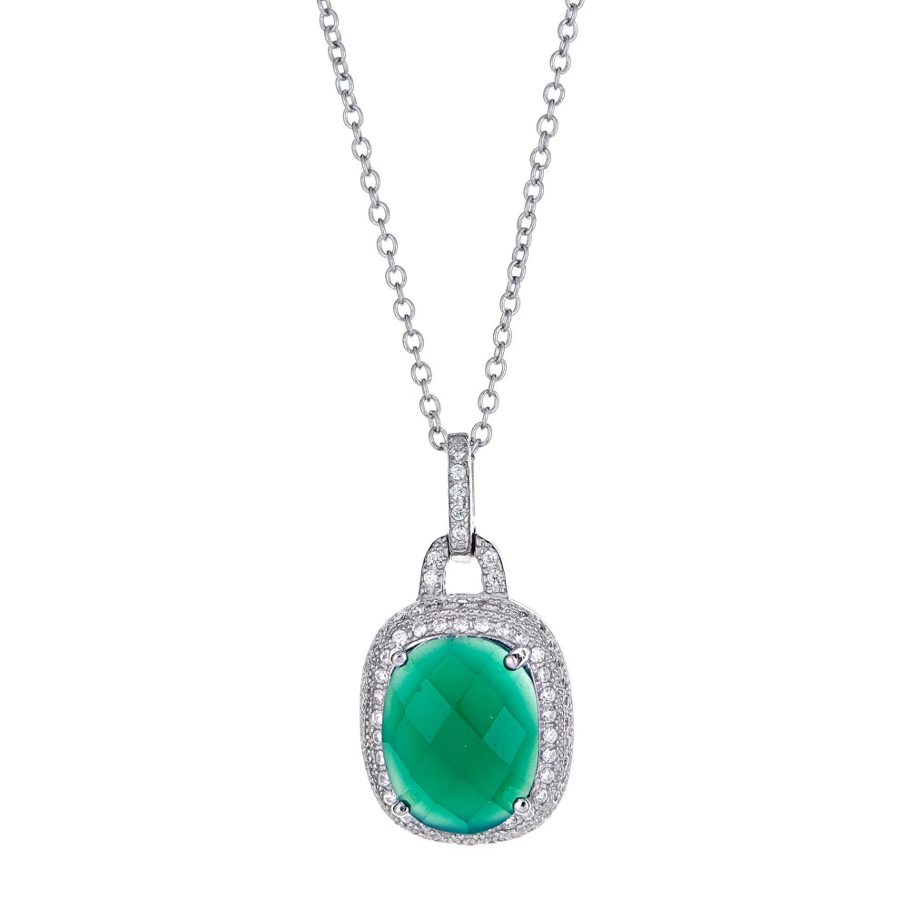 925 Sterling Silver Natural Stone Pendant