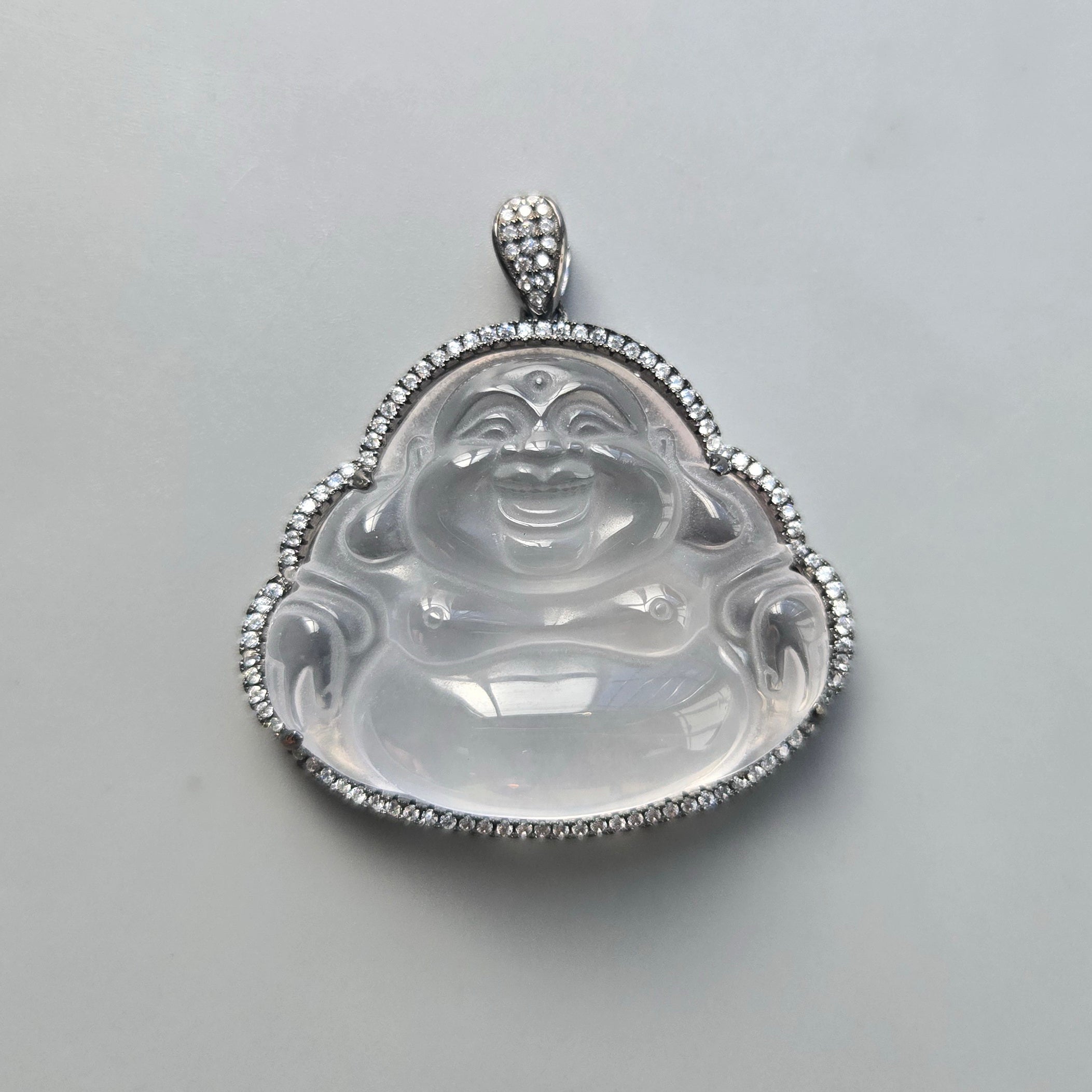925 Sterling Silver Buddha CZ Pendant