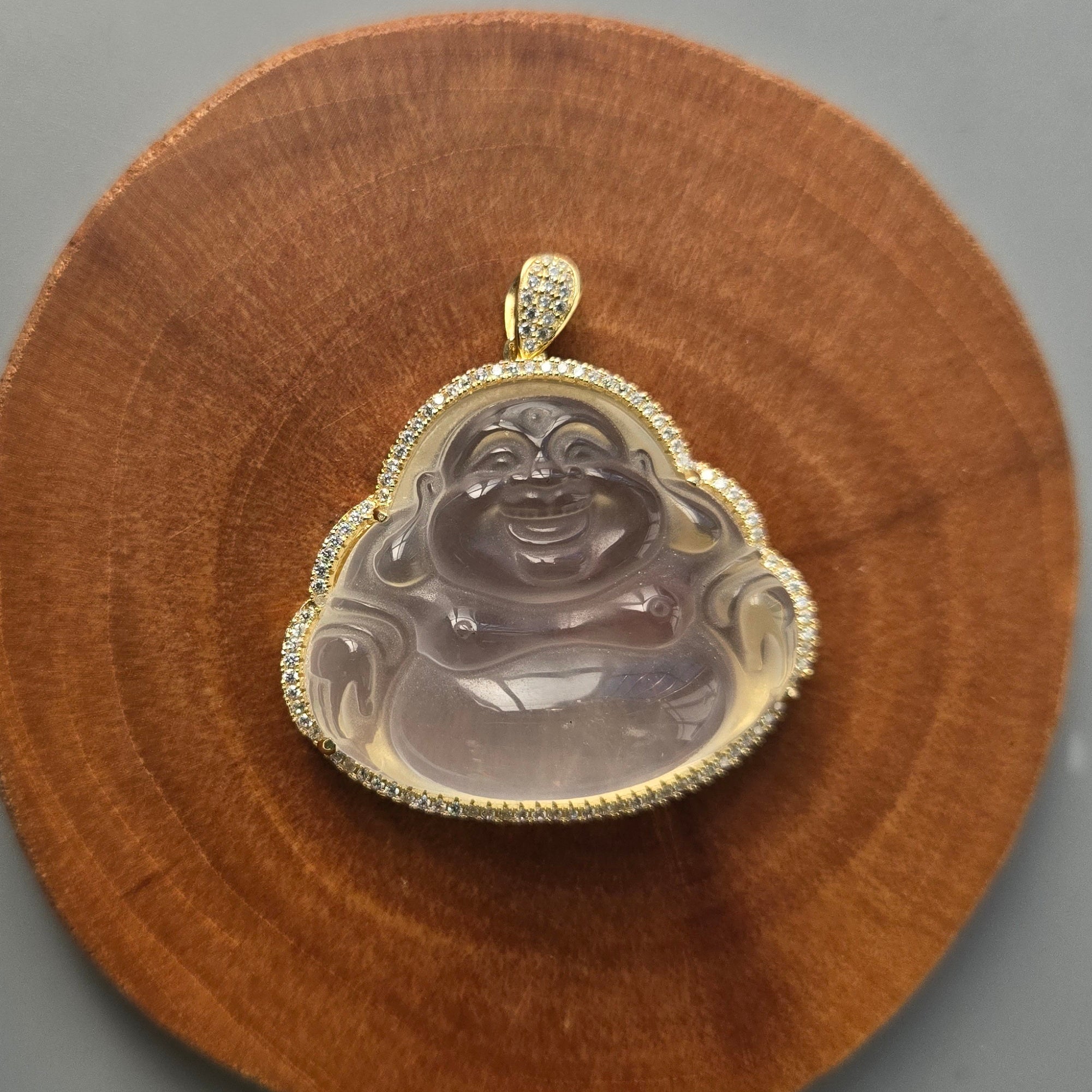 925 Sterling Silver Buddha CZ Pendant