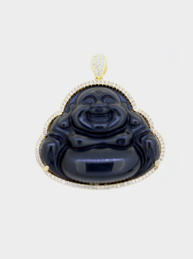 925 Sterling Silver Buddha CZ Pendant