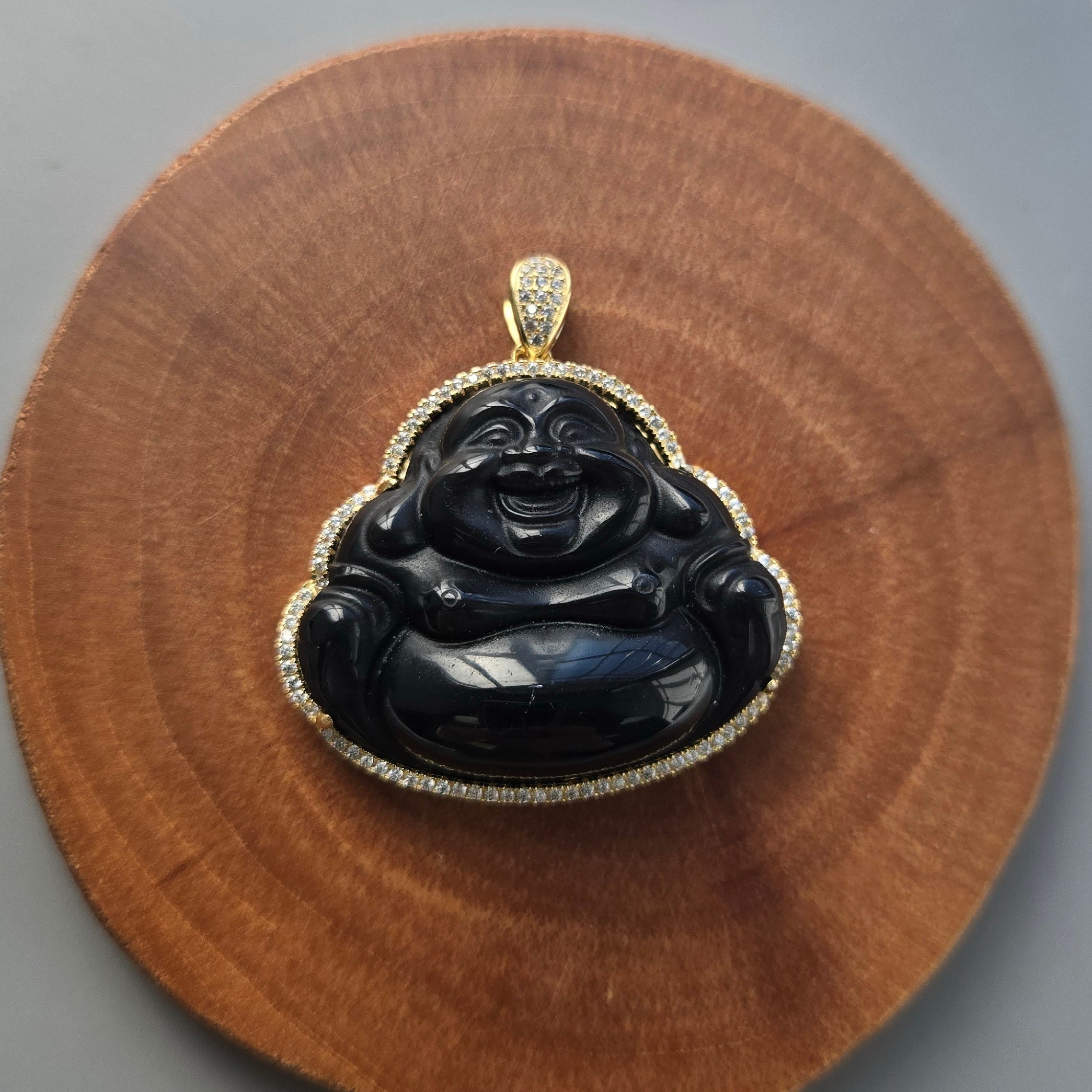 925 Sterling Silver Buddha CZ Pendant