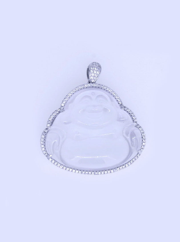 925 Sterling Silver Buddha CZ Pendant