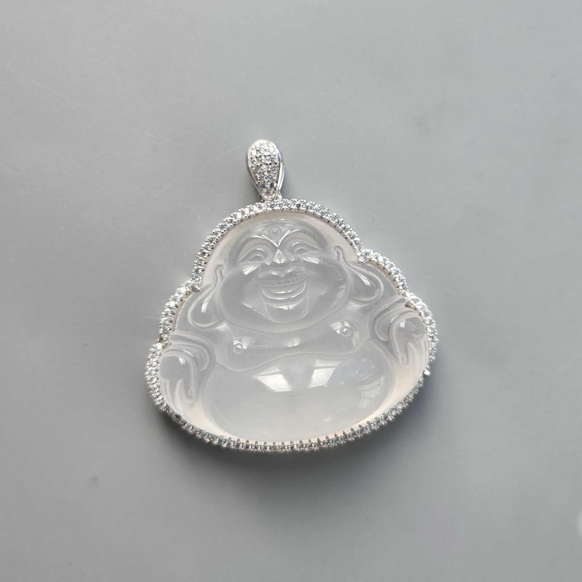 925 Sterling Silver Buddha CZ Pendant