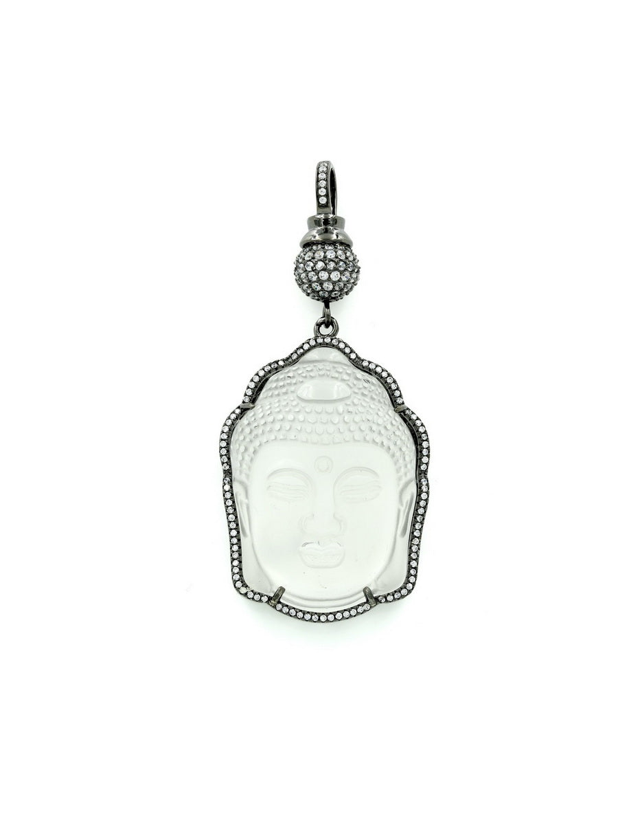 925 Sterling Silver Buddha CZ Pendant