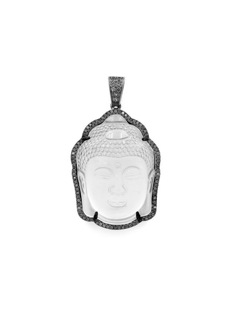 925 Sterling Silver Buddha CZ Pendant