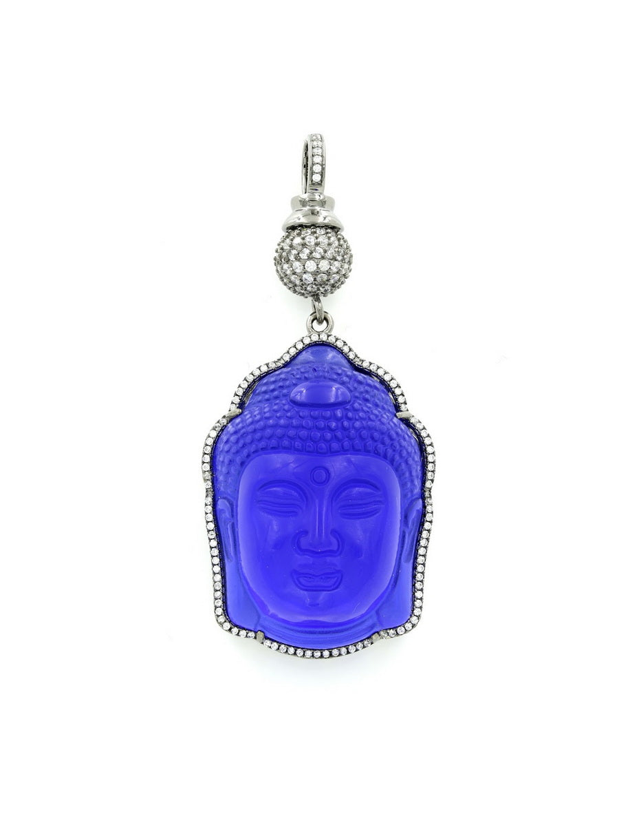 925 Sterling Silver Buddha CZ Pendant