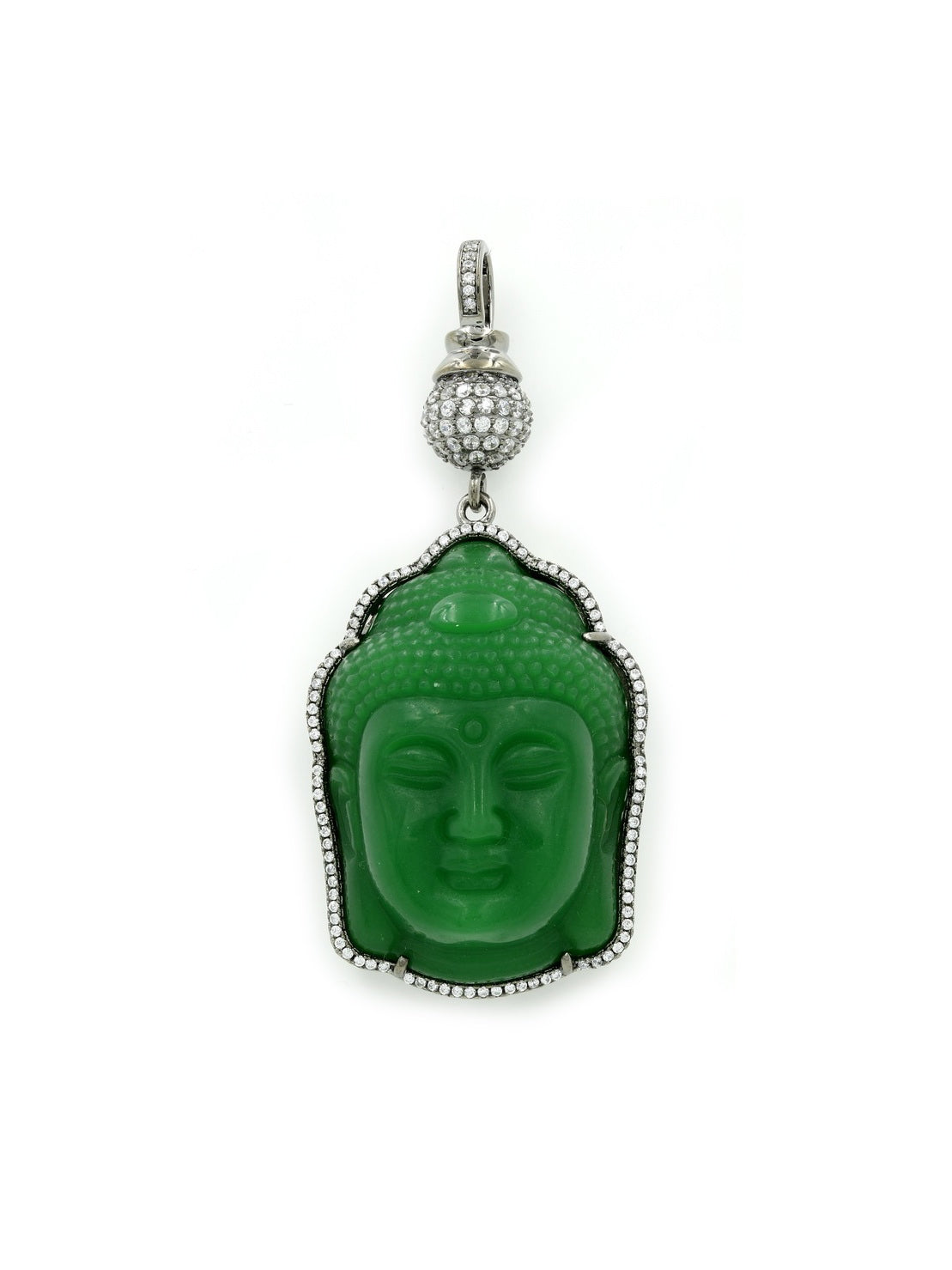 925 Sterling Silver Buddha CZ Pendant