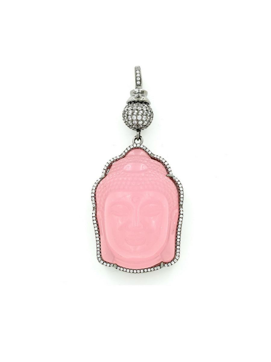 925 Sterling Silver Buddha CZ Pendant