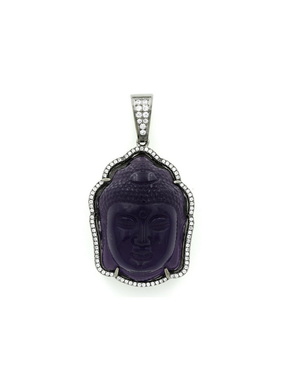 925 Sterling Silver Buddha CZ Pendant