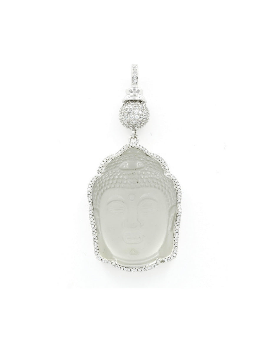 925 Sterling Silver Buddha CZ Pendant