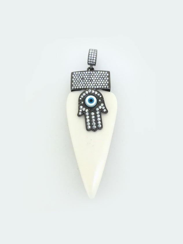 925 Sterling Silver Hamsa Pendant