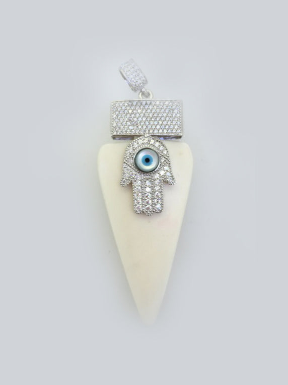 925 Sterling Silver Hamsa Pendant