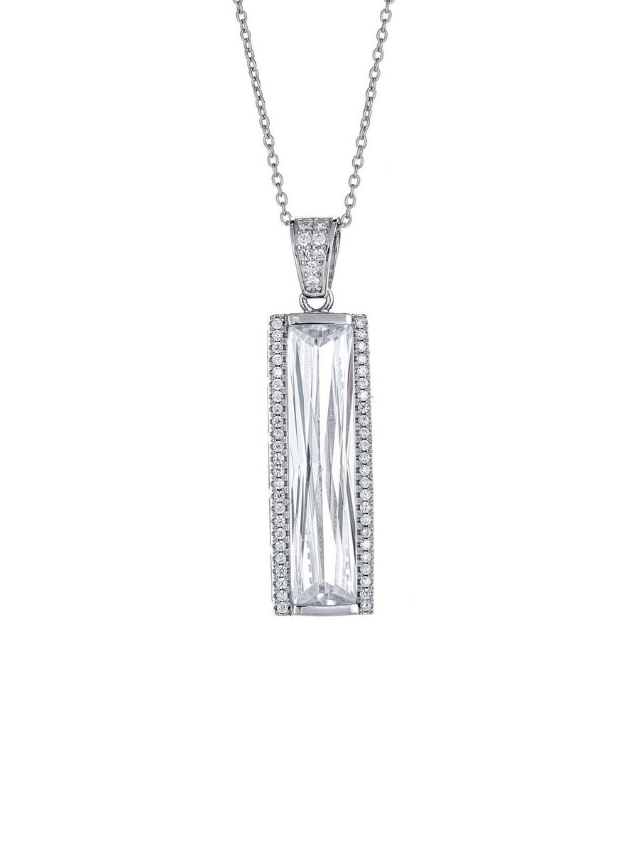 925 Sterling Silver CZ Necklace