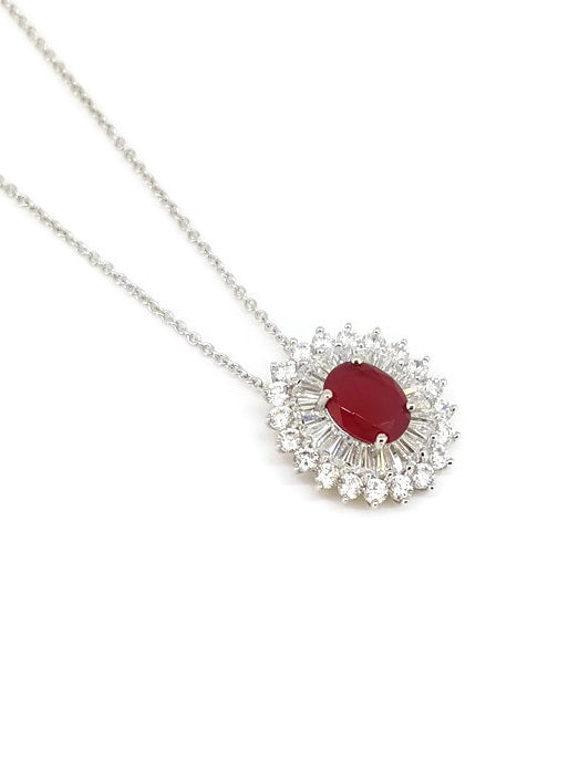 925 Sterling Silver CZ Necklace