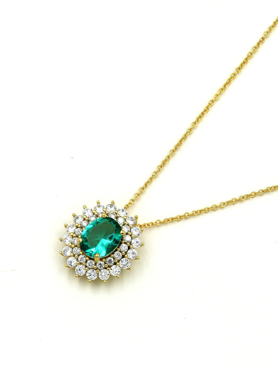 925 Sterling Silver CZ Necklace