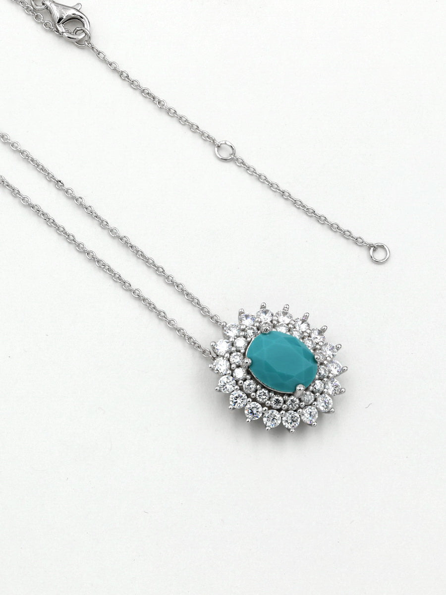 925 Sterling Silver CZ Necklace