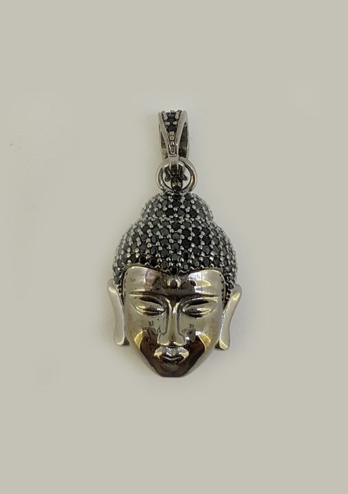 925 Sterling Silver Buddha CZ Pendant