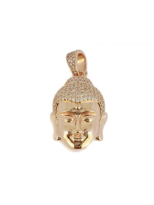 925 Sterling Silver Buddha CZ Pendant