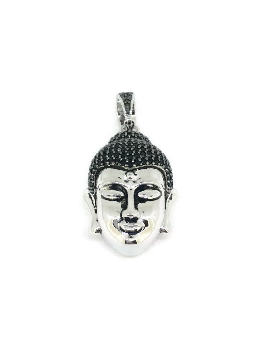 925 Sterling Silver Buddha CZ Pendant