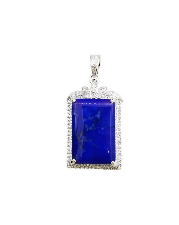 925 Sterling Silver Natural Stone Pendant